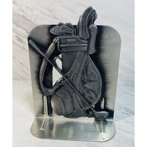 80’s Vintage BookendGolf Bag  Metzke Textured 3D PGA Heavy Metal